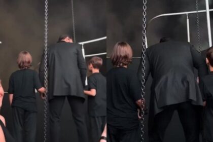 Andressa Suita se emociona: Gusttavo Lima e filhos surpreendem