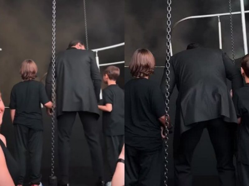 Andressa Suita se emociona: Gusttavo Lima e filhos surpreendem