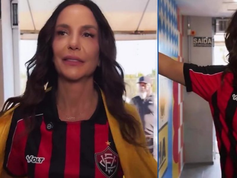 Ivete Brilha no 'Clareou' com Camisa do Vitória Após Vitória