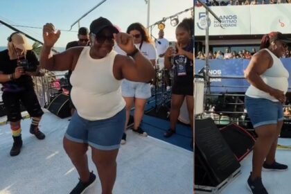 Mãe de Tony Salles samba com o filho e emociona fãs!