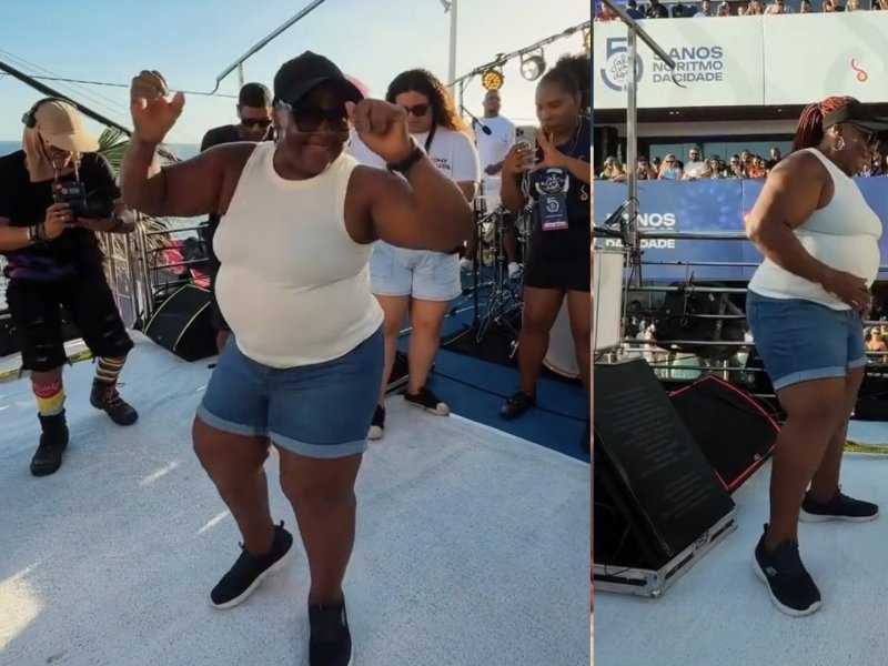 Mãe de Tony Salles samba com o filho e emociona fãs!