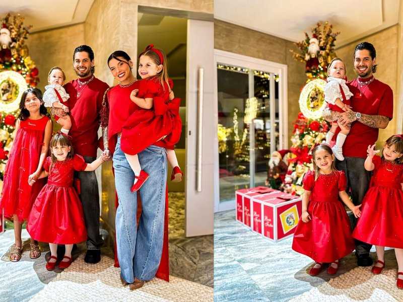Zé Felipe Celebra Natal: Amor e Presentes com Filhos e Ana