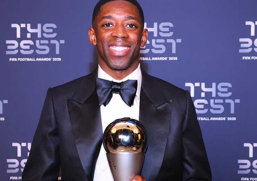 The Best! Dembelé repete feito na Bola de Ouro e vence prêmio de melhor do mundo da FIFA