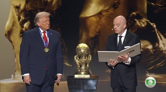 Donald Trump vence prêmio da paz promovido pela Fifa
