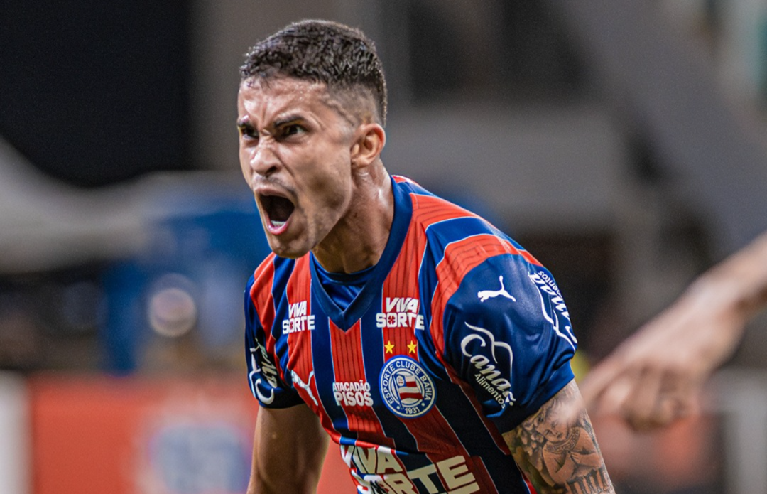 Em primeira temporada no Bahia, meia iguala melhor ano artilheiro da carreira