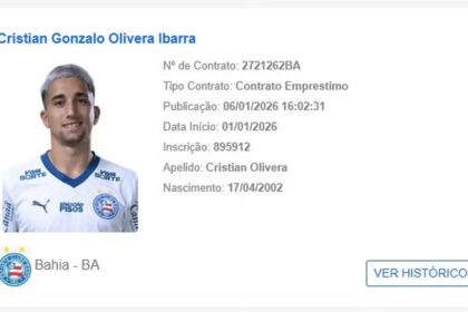 Primeiro reforço do Bahia é regularizado e já pode estrear pelo clube