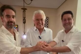 Caiado anuncia filiação ao PSD ao lado de Ratinho Jr. e Eduardo Leite