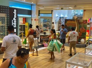 Férias escolares: Shopping Center Lapa sedia mostra de geologia Pequeno Explorador