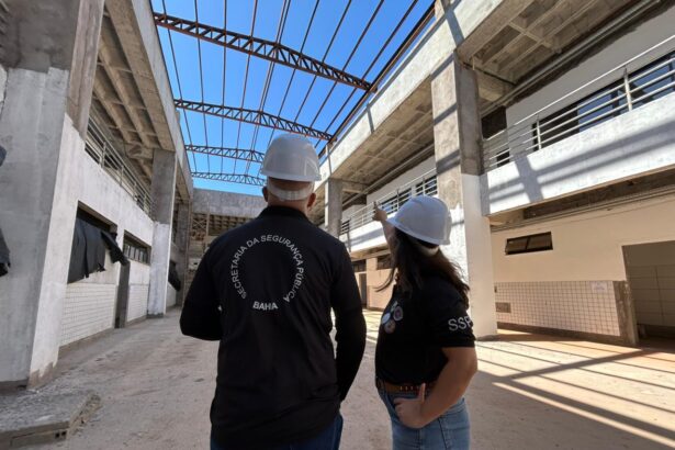 Obras da nova Academia da Polícia Civil da Bahia avançam 50%