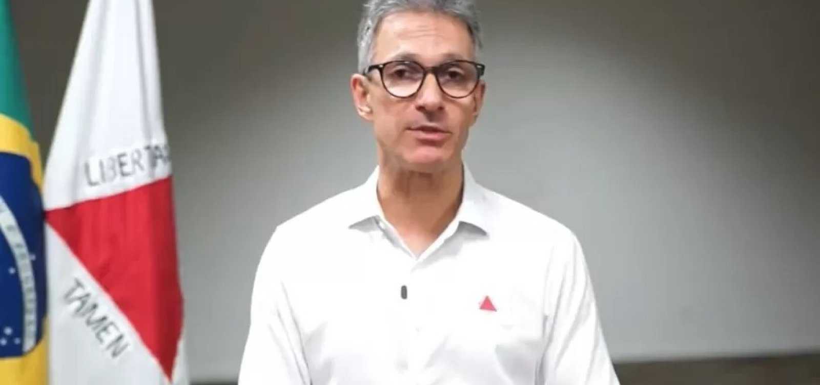 Zema descarta candidatura a vice em eventual chapa com Flávio Bolsonaro