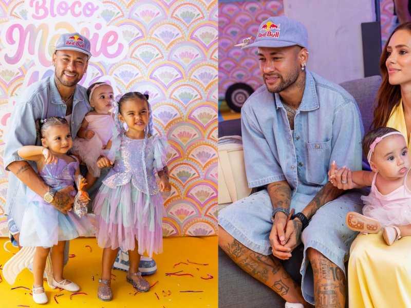 Neymar Celebra Carnaval em Casa: Momentos Incríveis com as Filhas