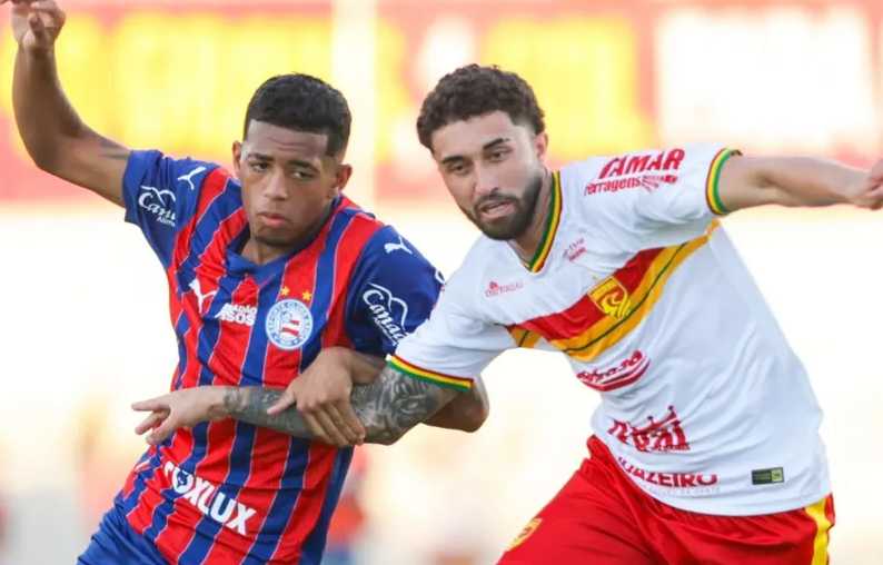 Em jogo marcado por pênaltis, Bahia empata por 1x1 com a Juazeirense no Adauto Moraes
