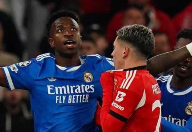 Benfica promete recorrer após Uefa suspender jogador acusado de racismo contra Vinicius Júnior