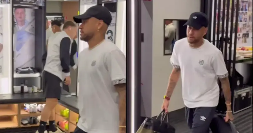 Após apelo de Léo Santana a Ancelotti, Neymar chega ao vestiário ao som de “Marquinha de Fita”
