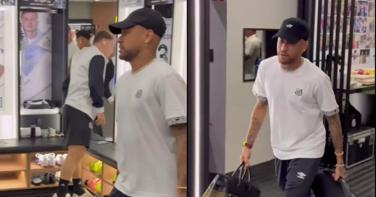 Após apelo de Léo Santana a Ancelotti, Neymar chega ao vestiário ao som de “Marquinha de Fita”