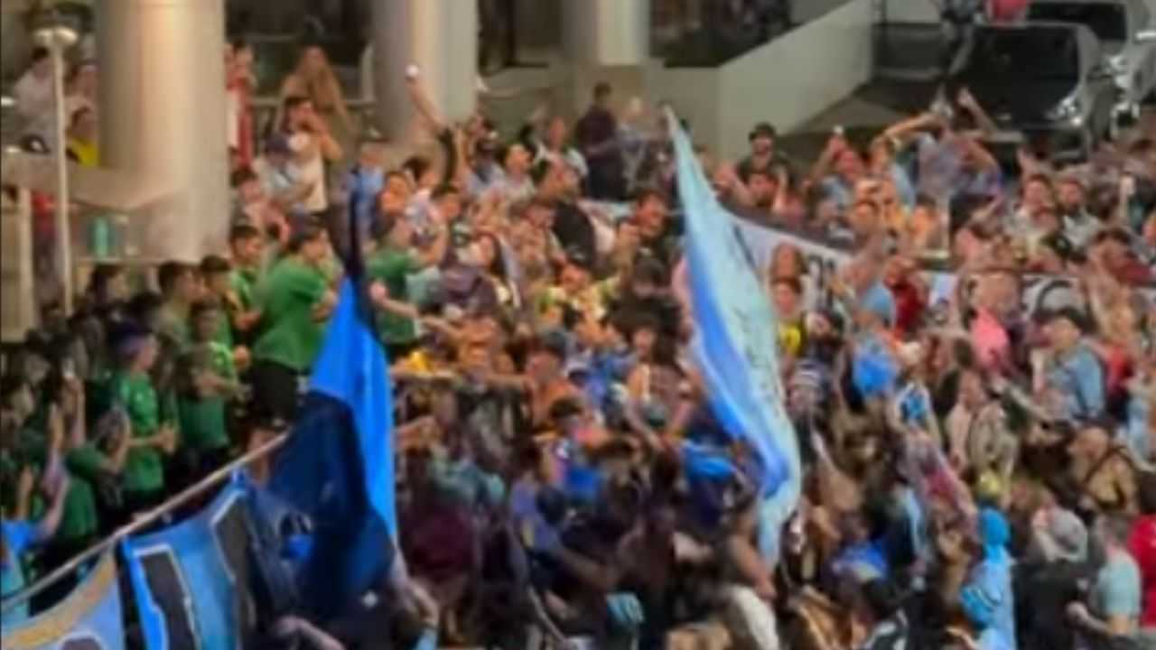Torcida do O'Higgins faz grande festa em Salvador antes de confronto contra o Bahia pela Libertadores