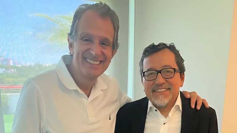 CEO do Bahia e presidente do Flamengo se encontram e conversam sobre Libra