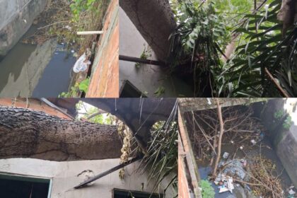 Córrego entupido e odor desagradável preocupam moradores após Defesa Civil