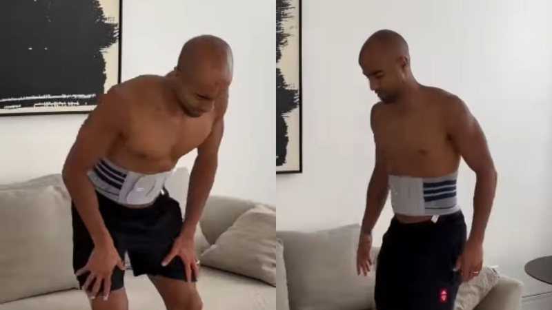 Esposa de Lucas Moura mostra dificuldade do atleta andar após fraturar costelas