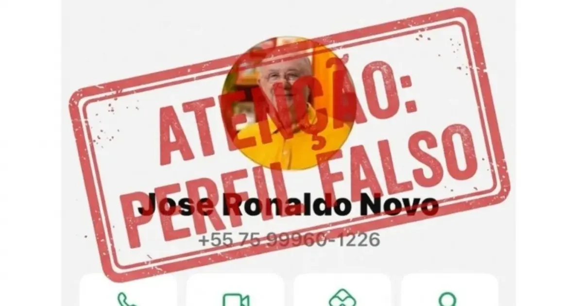 Golpistas criam perfil falso de prefeito no WhatsApp