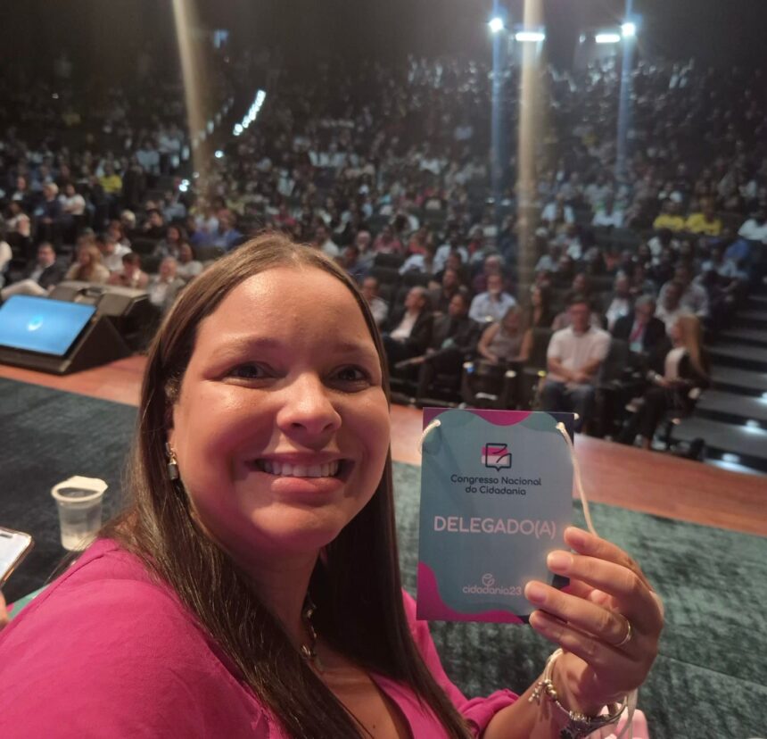 Isabela Sousa é eleita secretária nacional de Mulheres do Cidadania durante congresso do partido em São Paulo