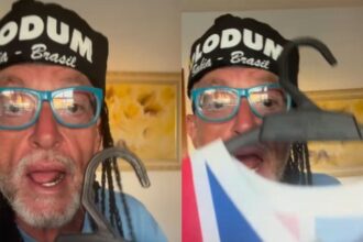 Jornalista gaúcho se veste como Olodum e canta hino do Bahia para provocar o Internacional: "arerê"