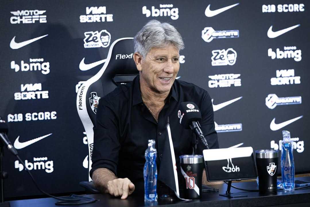 Apresentado no Vasco, Renato Gaúcho diz que está com "muito tesão" para comandar a equipe