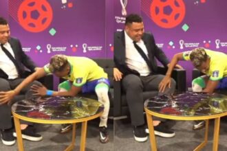 Vídeo de Rodrygo passando a mão no joelho de Ronaldo volta a circular na web após lesão