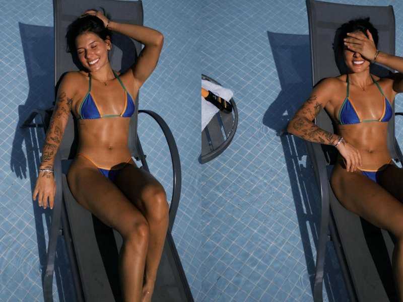 Ana Castela brilha de biquíni verde e amarelo e encanta!