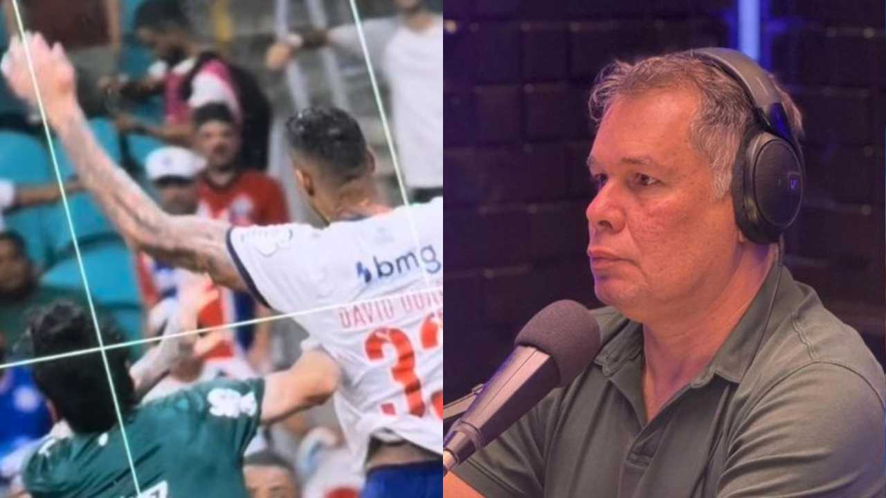 Ex-árbitro baiano analisa gol polêmico do Palmeiras contra o Bahia: "foi falta"
