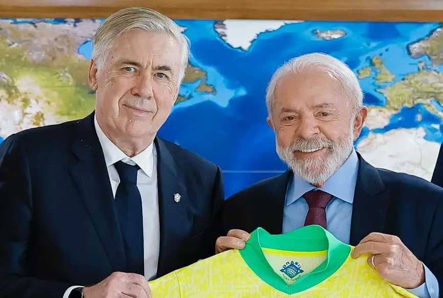 Lula revela conversas com Ancelotti sobre convocar ou não Neymar para Copa do Mundo