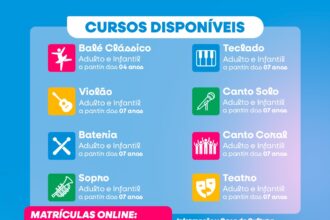 SECTUR de Candeias abre inscrições para cursos gratuitos de arte e cultura